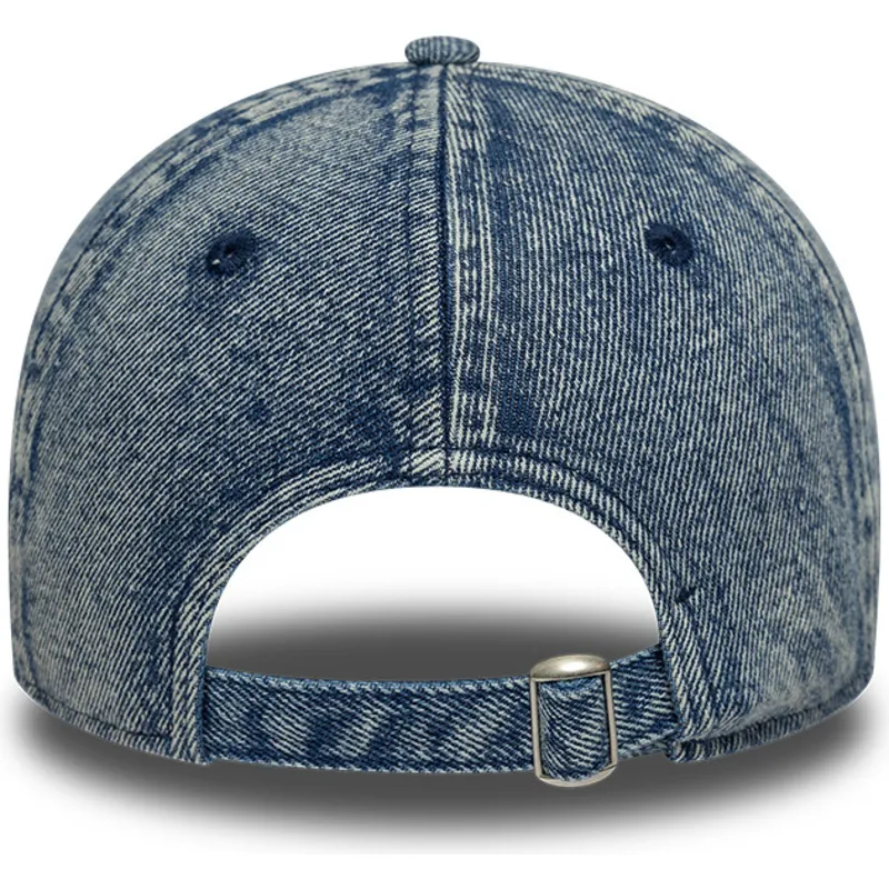 lippikset-kaareva-sininen-saadettava-nauha-9twenty-denim-los-angeles-dodgers-mlb-new-era