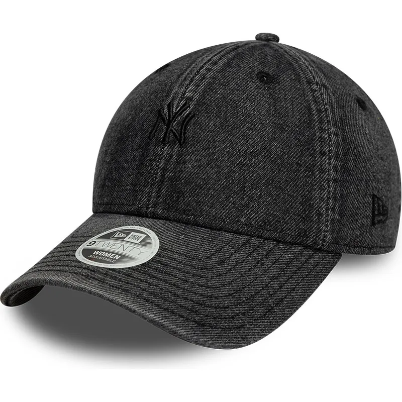 cap-kaareva-black-adjustable-strap-9twenty-denim-new-york-yankees-mlb-new-era cap-kaareva-black-adjustable-strap-9twenty-denim-new-york-yankees-mlb-new-era