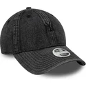 lippikset-kaareva-musta-saadettava-nauha-9twenty-denim-new-york-yankees-mlb-new-era
