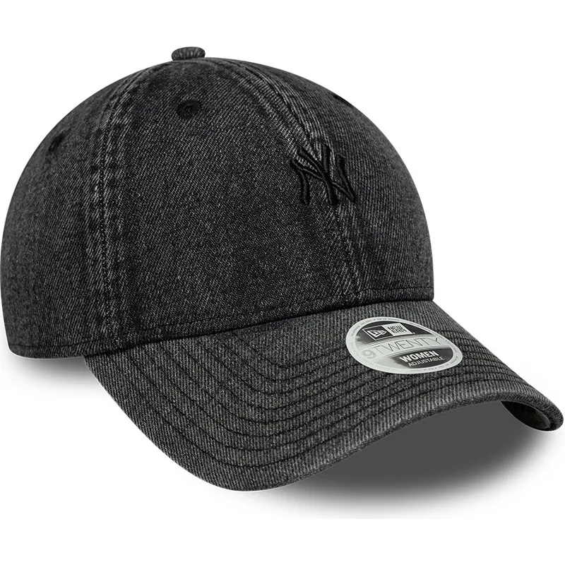cap-kaareva-black-adjustable-strap-9twenty-denim-new-york-yankees-mlb-new-era cap-kaareva-black-adjustable-strap-9twenty-denim-new-york-yankees-mlb-new-era