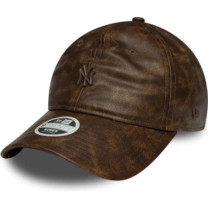 lippikset-kaareva-ruskea-saadettava-nauha-9twenty-worn-pu-new-york-yankees-mlb-new-era lippikset-kaareva-ruskea-saadettava-nauha-9twenty-worn-pu-new-york-yankees-mlb-new-era