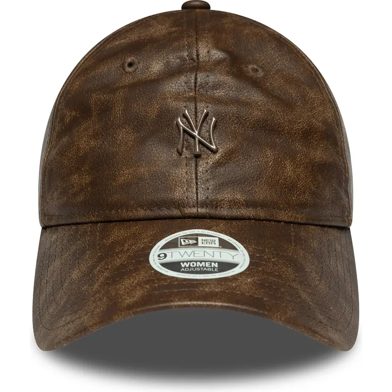lippikset-kaareva-ruskea-saadettava-nauha-9twenty-worn-pu-new-york-yankees-mlb-new-era lippikset-kaareva-ruskea-saadettava-nauha-9twenty-worn-pu-new-york-yankees-mlb-new-era
