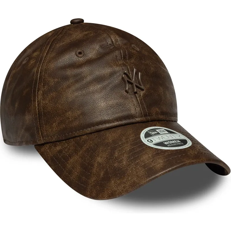 lippikset-kaareva-ruskea-saadettava-nauha-9twenty-worn-pu-new-york-yankees-mlb-new-era lippikset-kaareva-ruskea-saadettava-nauha-9twenty-worn-pu-new-york-yankees-mlb-new-era