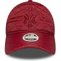 lippikset-kaareva-punainen-saadettava-nauha-9twenty-padded-new-york-yankees-mlb-new-era