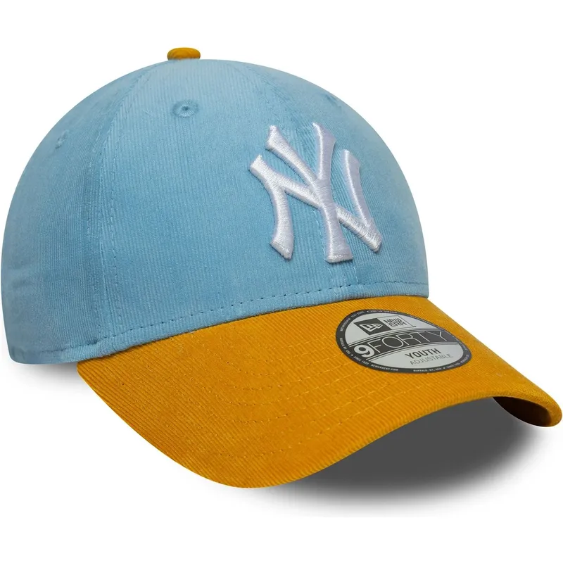 cap-kaareva-multicolor-adjustable-strap-lapsille-9forty-cord-new-york-yankees-mlb-new-era