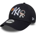 lippikset-kaareva-laivastonsininen-saadettava-nauha-lapsille-9forty-space-icon-new-york-yankees-mlb-new-era