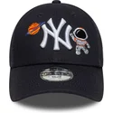 lippikset-kaareva-laivastonsininen-saadettava-nauha-lapsille-9forty-space-icon-new-york-yankees-mlb-new-era