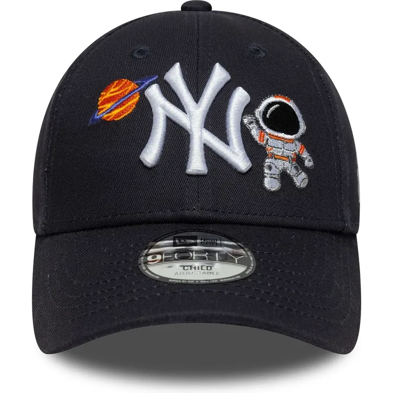 lippikset-kaareva-laivastonsininen-saadettava-nauha-lapsille-9forty-space-icon-new-york-yankees-mlb-new-era