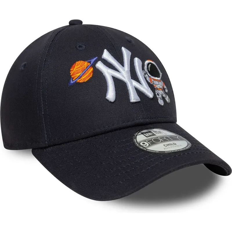 lippikset-kaareva-laivastonsininen-saadettava-nauha-lapsille-9forty-space-icon-new-york-yankees-mlb-new-era