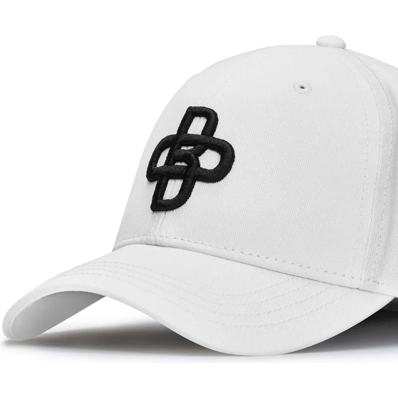 lippikset-kaareva-valkoinen-saadettava-nauha-baseball-peach-obl042-oblack