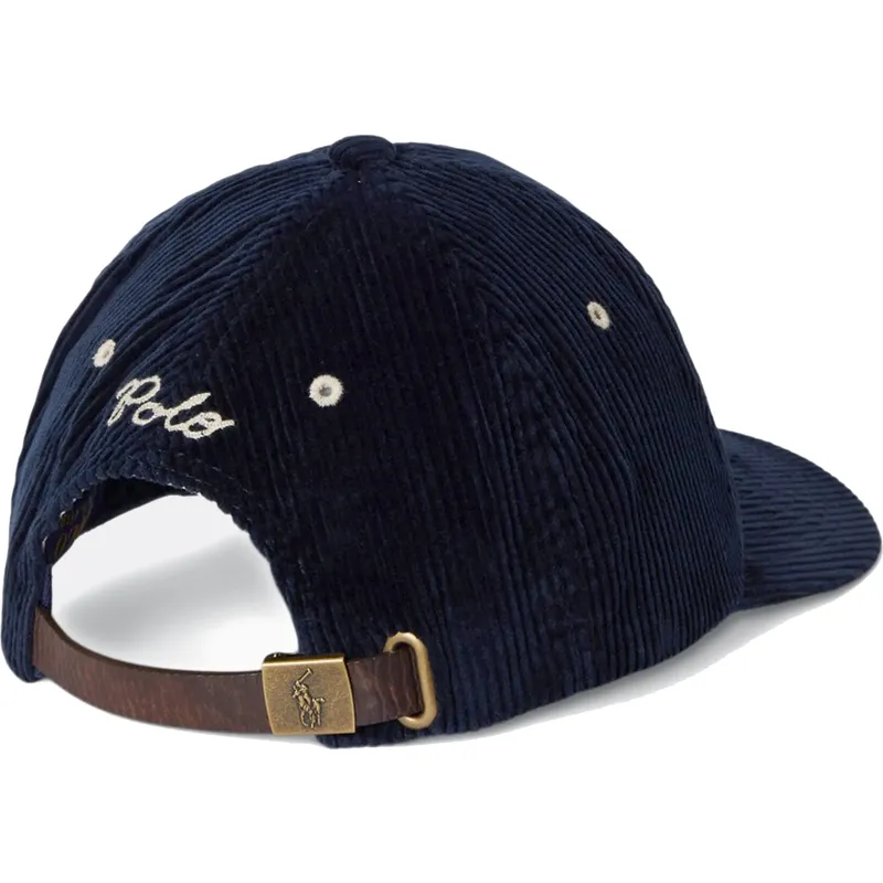 lippikset-kaareva-laivastonsininen-saadettava-nauha-ny-patch-authentic-corduroy-polo-ralph-lauren