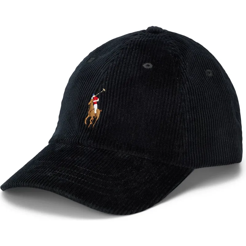 lippikset-kaareva-musta-saadettava-nauha-classic-sport-corduroy-polo-ralph-lauren