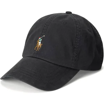 Lippikset kaareva musta säädettävä nauha Classic Sport Stretch Cotton Twill Polo Ralph Lauren