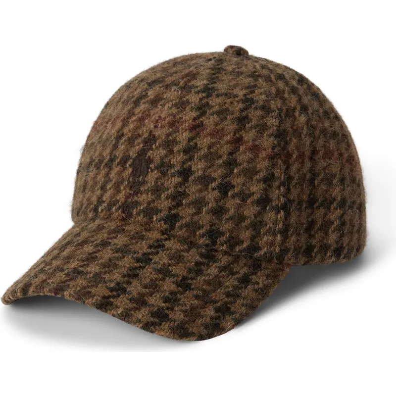 lippikset-kaareva-ruskea-saadettava-nauha-checked-wool-tweed-polo-ralph-lauren