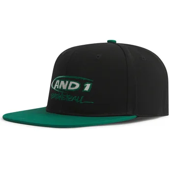Lippikset litteä musta snapback Graffiti AND1