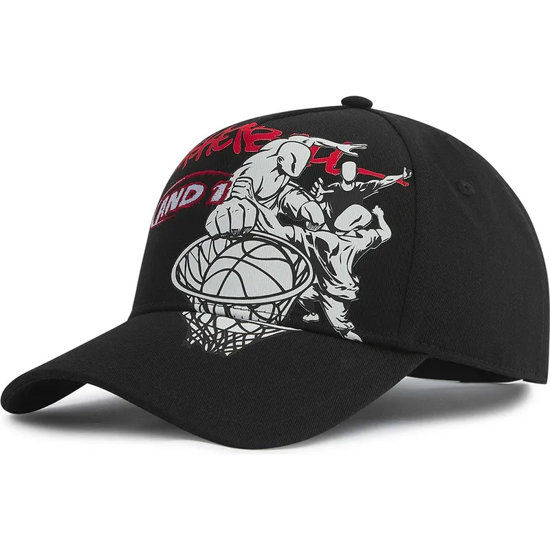 lippikset-kaareva-musta-snapback-dunk-graffiti-and1
