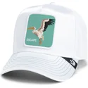 cap-kaareva-white-snapback-goorin-bros-pelican-bird-escape-not-into-yoga-great-escape-the-farm-white-hat-the-farm-de-goorin-bros