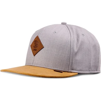 Lippikset litteä harmaa snapback Linen 2015 Djinns