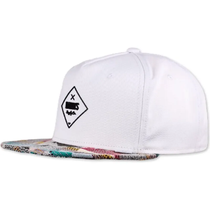 lippikset-littea-valkoinen-snapback-rubber-aztek-djinns