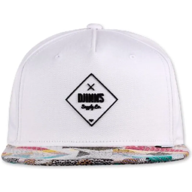 lippikset-littea-valkoinen-snapback-rubber-aztek-djinns