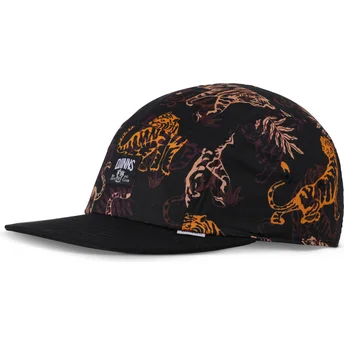 Lippikset litteä musta säädettävä nauha Aloha Tiger Djinns