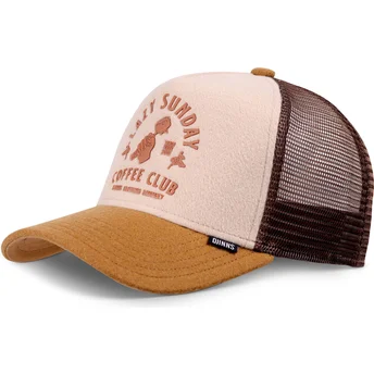 Lippikset kaareva rekka ruskea snapback Lazy Barista Djinns