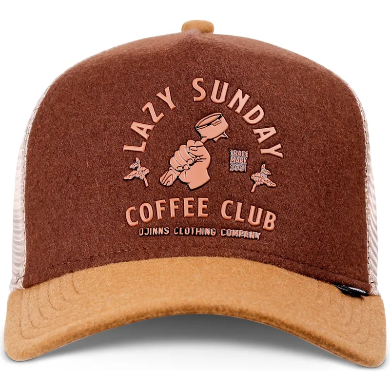 lippikset-kaareva-rekka-ruskea-snapback-hft-lazy-barista-djinns