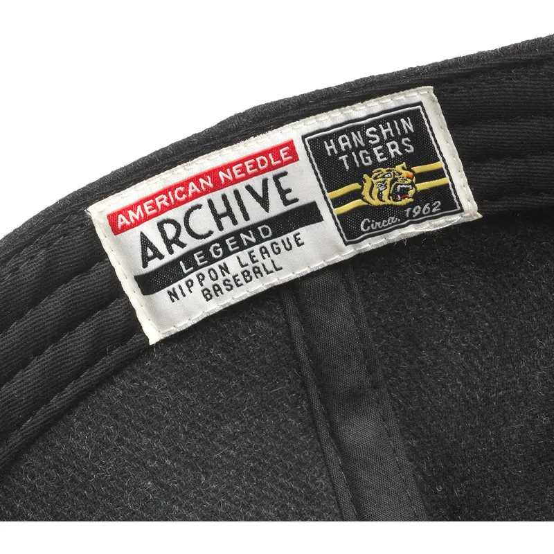 cap-kaareva-black-adjustable-strap-hanshin-tigers-mlb-american-needle cap-kaareva-black-adjustable-strap-hanshin-tigers-mlb-american-needle