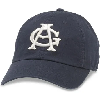 American Needle Curved Brim Chicago American Giants Ballpark Navy Blue Adjustable Cap