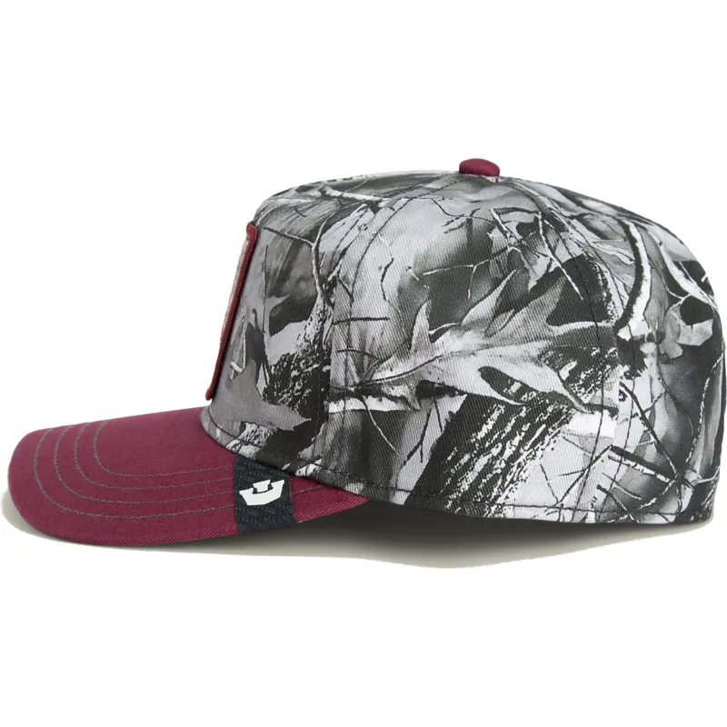 lippikset-kaareva-punainen-snapback-tuff-camo-desaturated-camo-the-farm-goorin-bros