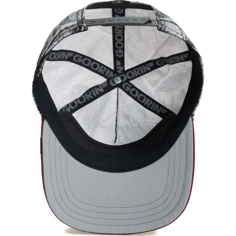 lippikset-kaareva-punainen-snapback-tuff-camo-desaturated-camo-the-farm-goorin-bros