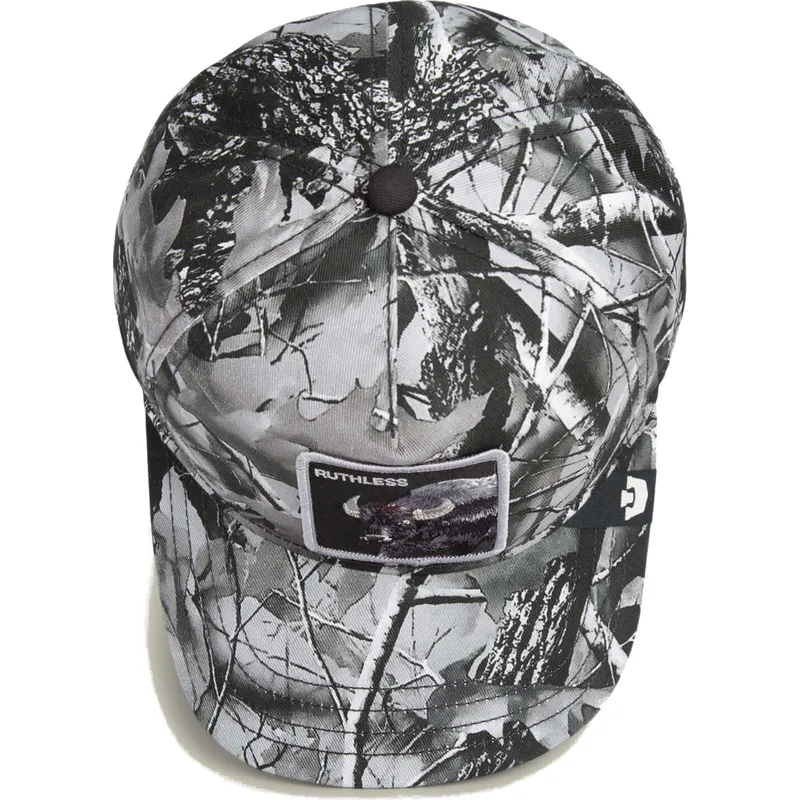 lippikset-kaareva-maastokuvio-snapback-ruthless-camo-desaturated-camo-the-farm-goorin-bros