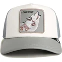 lippikset-kaareva-rekka-harmaa-snapback-lone-wolf-pre-game-seasonal-the-farm-goorin-bros
