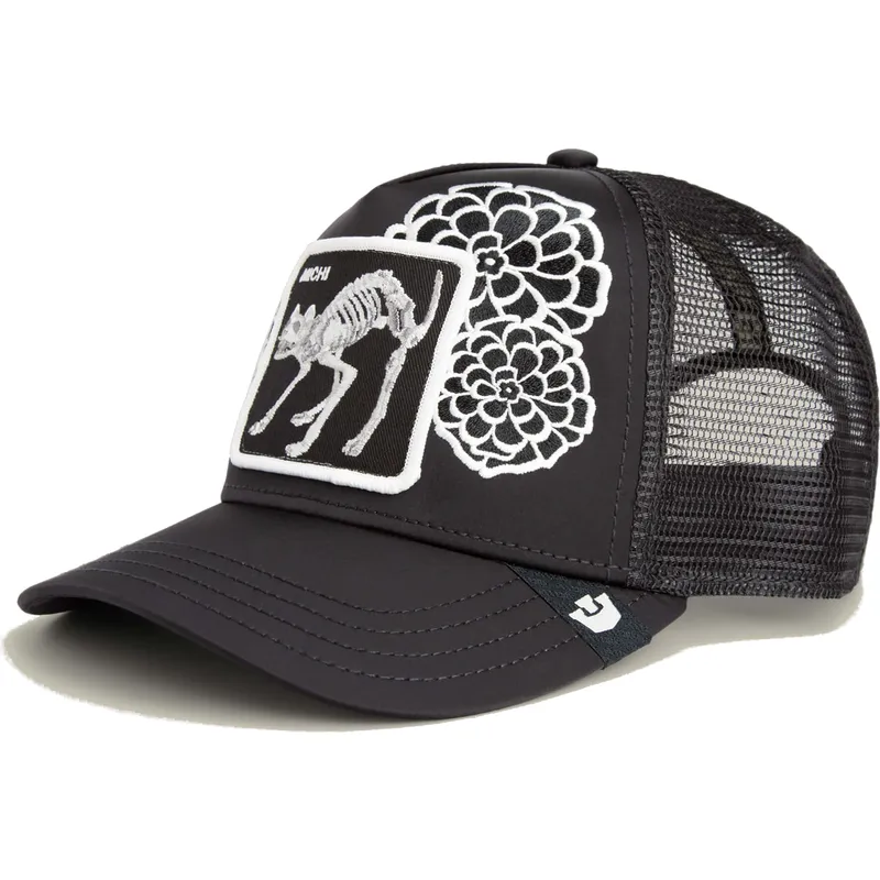 cap-kaareva-black-snapback-gato-dia-de-michi-dia-los-muertos-the-farm-the-farm-de-goorin-bros