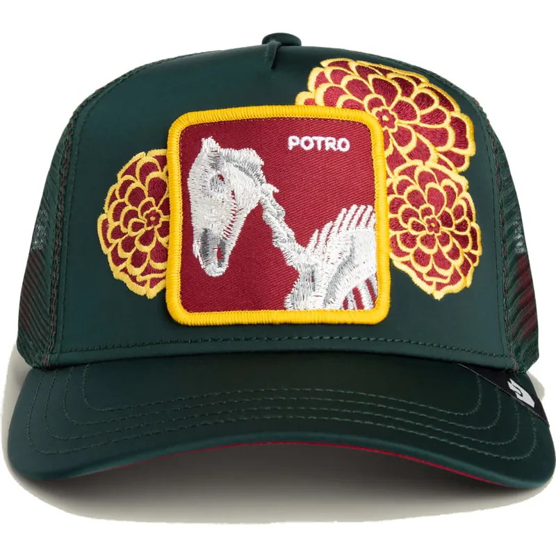 cap-kaareva-green-snapback-caballo-dia-de-potro-dia-los-muertos-the-farm-the-farm-de-goorin-bros