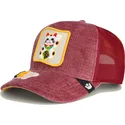 lippikset-kaareva-rekka-punainen-snapback-lucky-maneki-neko-happy-thoughts-the-farm-goorin-bros
