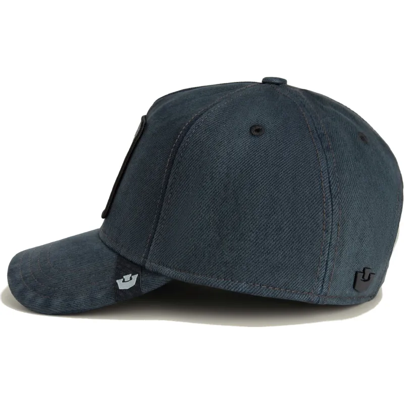 lippikset-kaareva-musta-snapback-denim-smurf-the-showdown-the-farm-goorin-bros