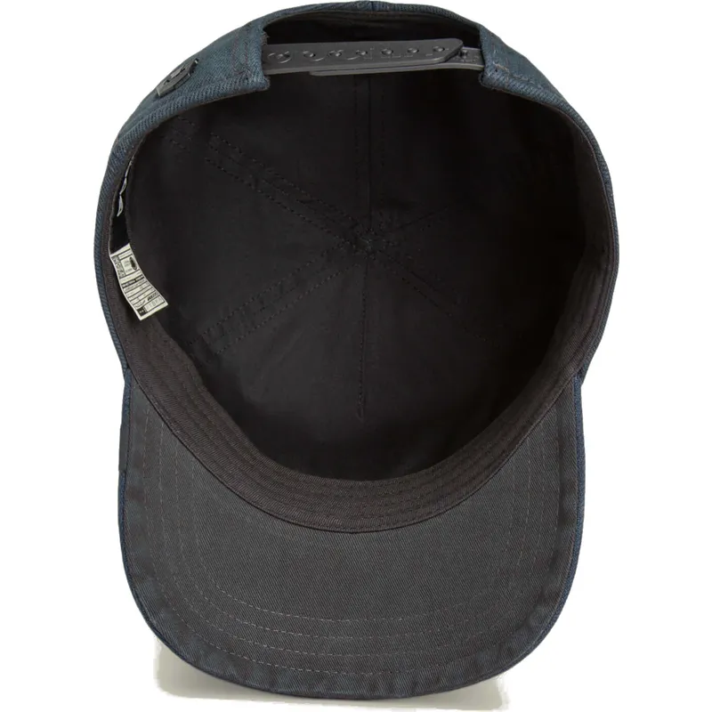 lippikset-kaareva-musta-snapback-denim-smurf-the-showdown-the-farm-goorin-bros
