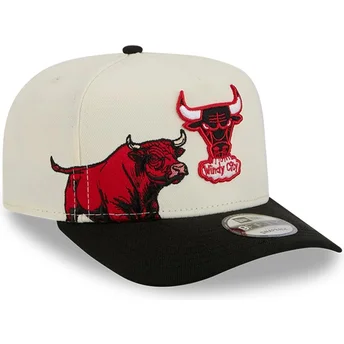 Lippikset kaareva musta snapback 9FIFTY A Frame Precurved Hardwood Classics Chicago Bulls NBA New Era