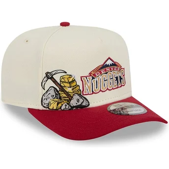 Cap kaareva red snapback 9FIFTY A Frame Precurved Hardwood Classics Denver Nuggets NBA New Era