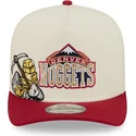 cap-kaareva-red-snapback-9fifty-a-frame-precurved-hardwood-classics-denver-nuggets-nba-new-era