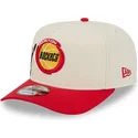 lippikset-kaareva-punainen-snapback-9fifty-a-frame-precurved-hardwood-classics-houston-rockets-nba-new-era