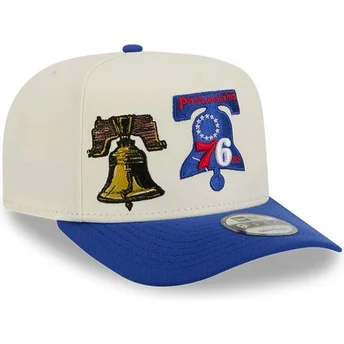 Cap kaareva blue snapback 9FIFTY A Frame Precurved Hardwood Classics Philadelphia 76ers NBA New Era