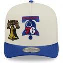 lippikset-kaareva-sininen-snapback-9fifty-a-frame-precurved-hardwood-classics-philadelphia-76ers-nba-new-era