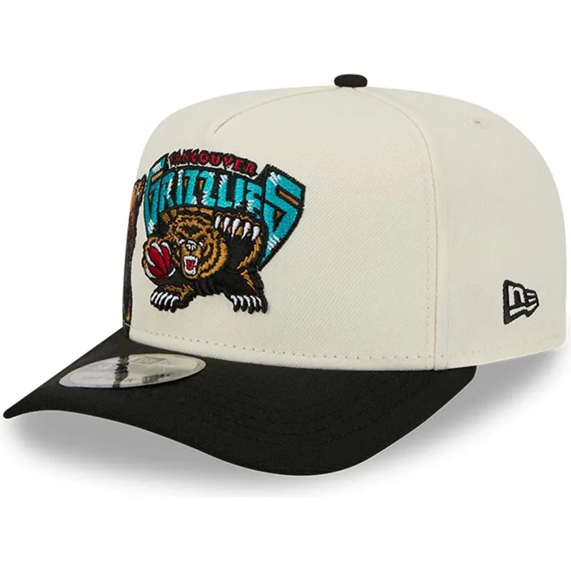 lippikset-kaareva-musta-snapback-9fifty-a-frame-precurved-hardwood-classics-vancouver-grizzlies-nba-new-era