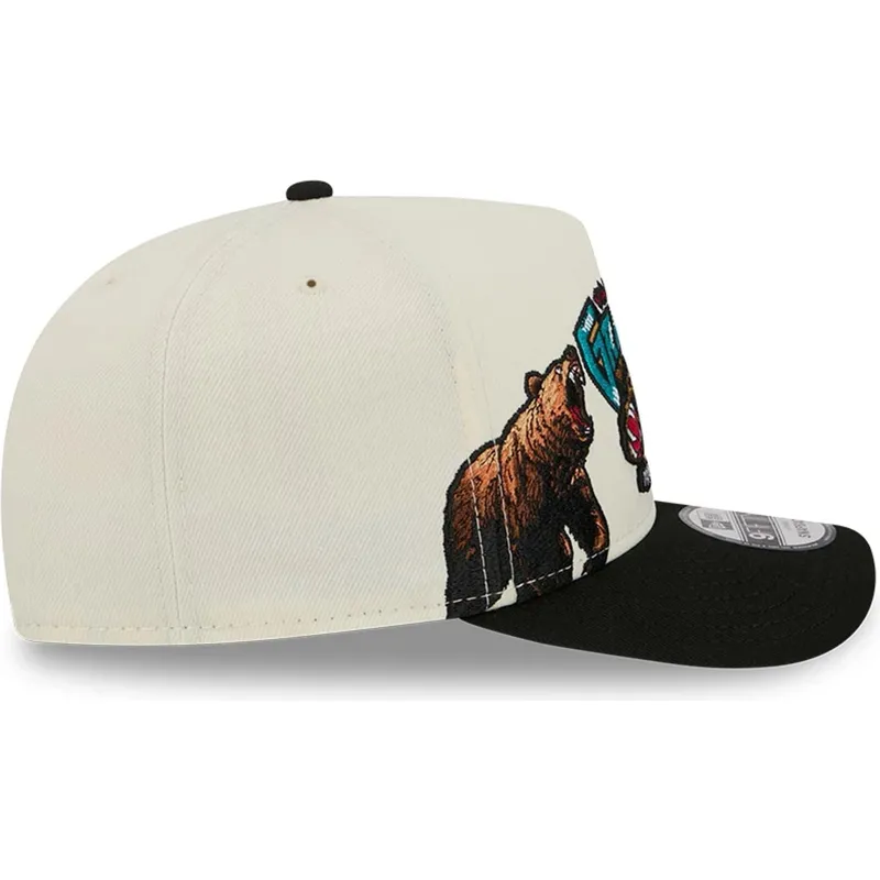 lippikset-kaareva-musta-snapback-9fifty-a-frame-precurved-hardwood-classics-vancouver-grizzlies-nba-new-era