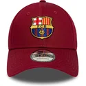 cap-kaareva-red-snapback-9forty-ajustable-fc-barcelona-laliga-new-era