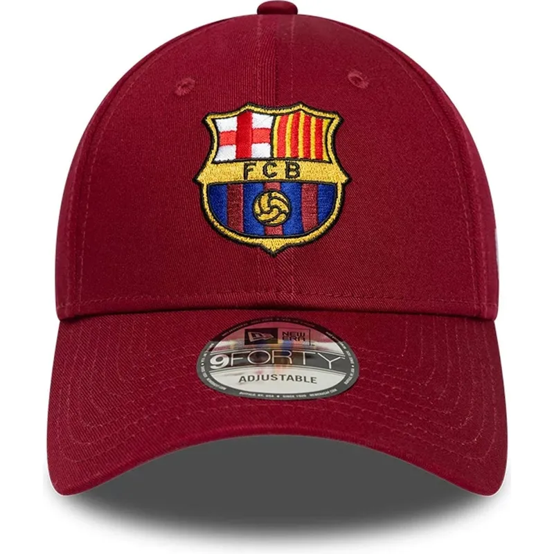 lippikset-kaareva-punainen-snapback-9forty-ajustable-fc-barcelona-laliga-new-era