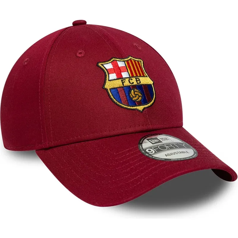lippikset-kaareva-punainen-snapback-9forty-ajustable-fc-barcelona-laliga-new-era