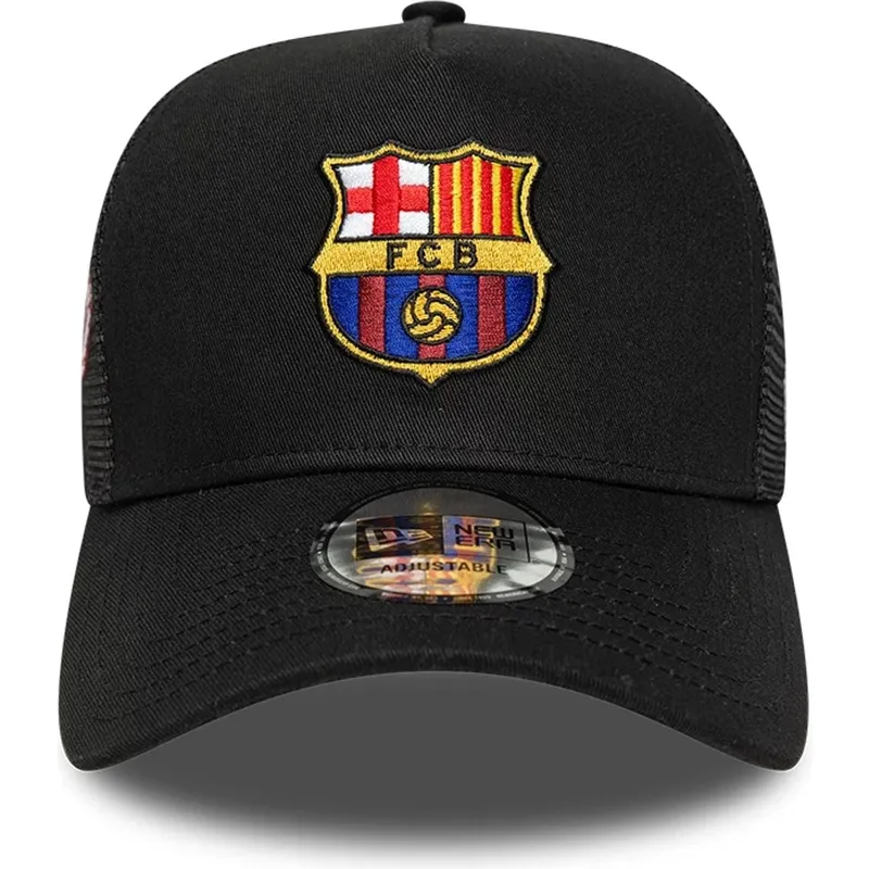 lippikset-kaareva-musta-snapback-a-frame-trucker-fc-barcelona-laliga-new-era